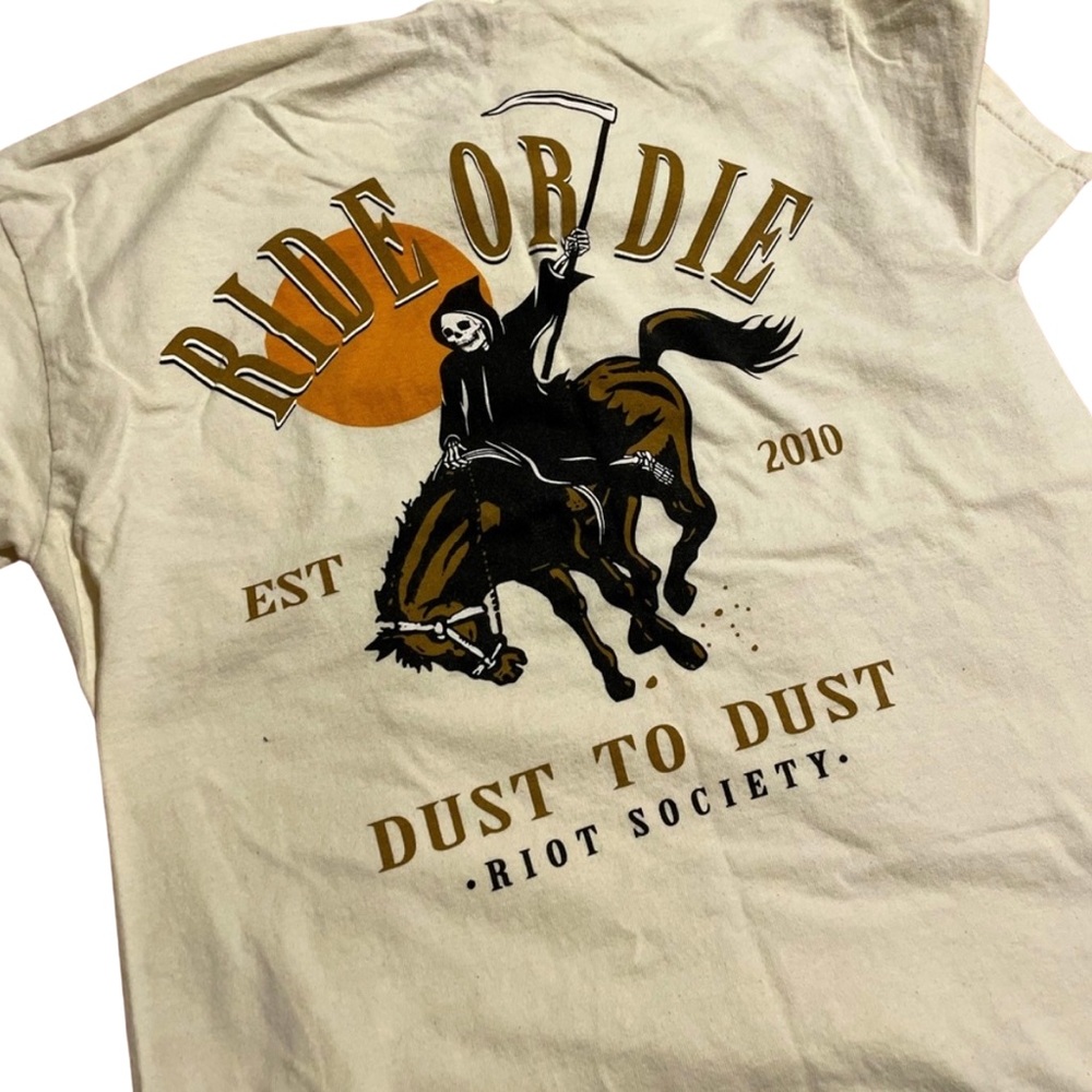 ZUMIEZ NWOT Riot Society ‘Ride or Die’ Graphic Tee